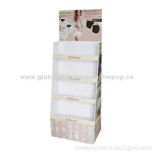 POP Cardboard Floor Display, Eco-friendly, Strong, Stable, Easy to Assemble, Can be Customized
